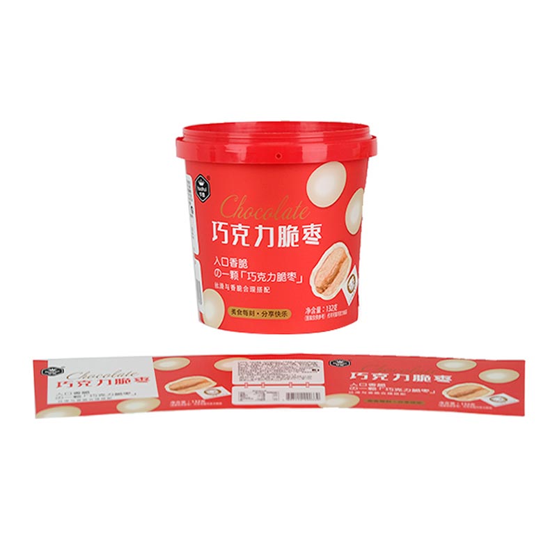 Snacks Bucket Injection Molding In Mold Label
