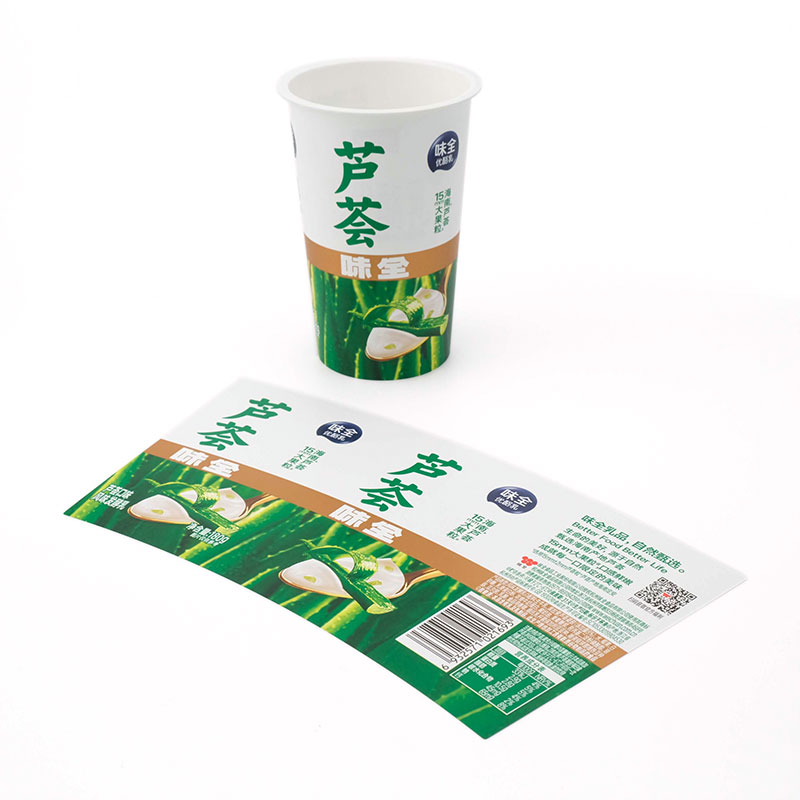 PP Plastic Yogurt Cup Injection Molding In Mold Label
